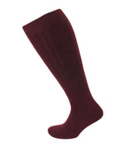 Viyella Men’s Knee High Merino Wool Socks UK 6-11 - Mulberry