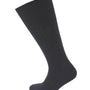 Viyella Mens Wool Half Hose Ribbed Sock With Hand Linked Toe - Black