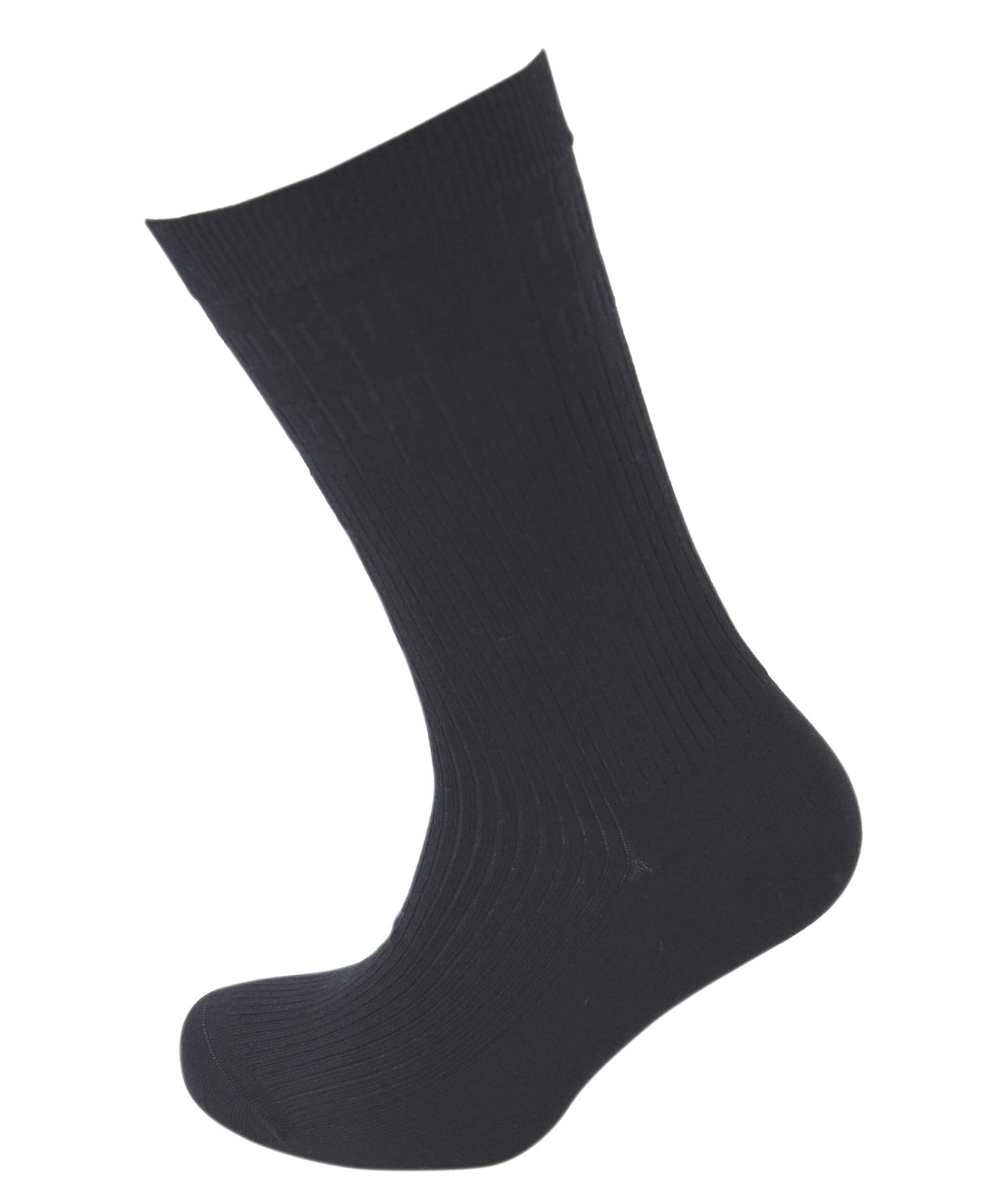 Viyella Men’s Softouch Non-Elastic Wool Socks UK 6-11 - Black