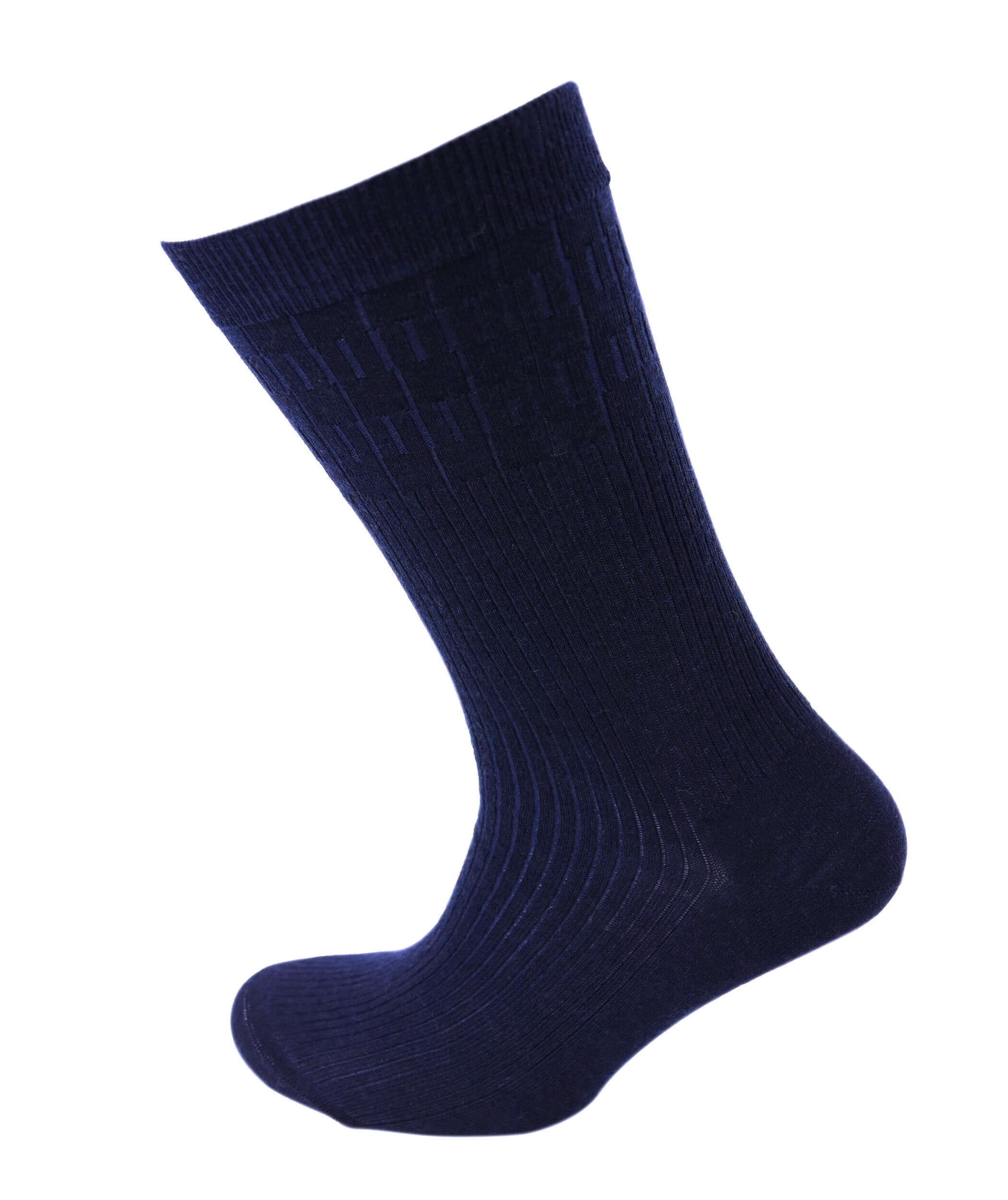Viyella Mens Softouch Non Elastic Wool Socks With Hand Linked Toe - Navy