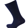 Viyella Mens Softouch Non Elastic Wool Socks With Hand Linked Toe - Navy