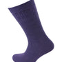 Viyella Mens Softouch Non Elastic Wool Socks With Hand Linked Toe - Purple