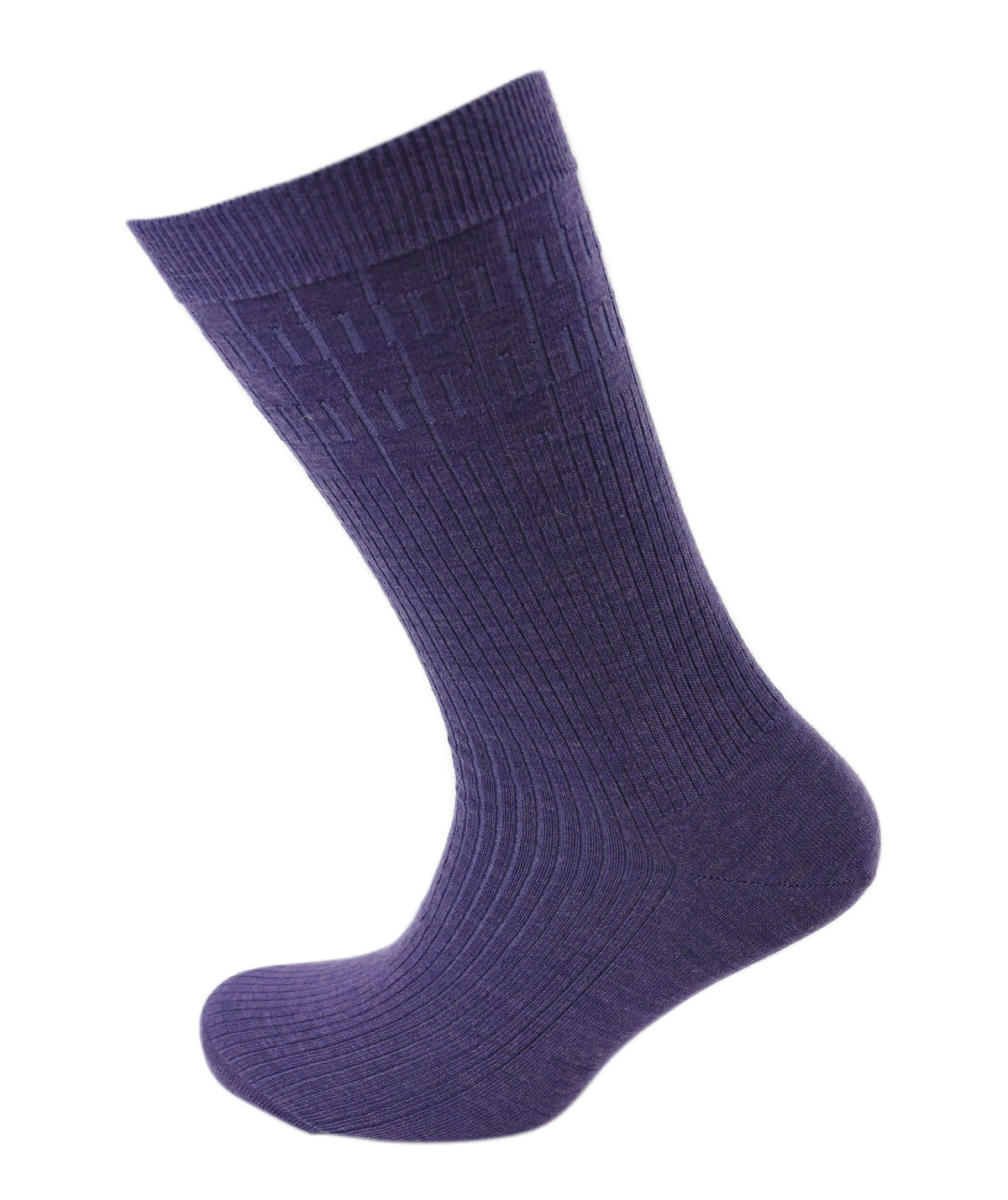 Viyella Men’s Softouch Non-Elastic Wool Socks UK 6-11 - Purple