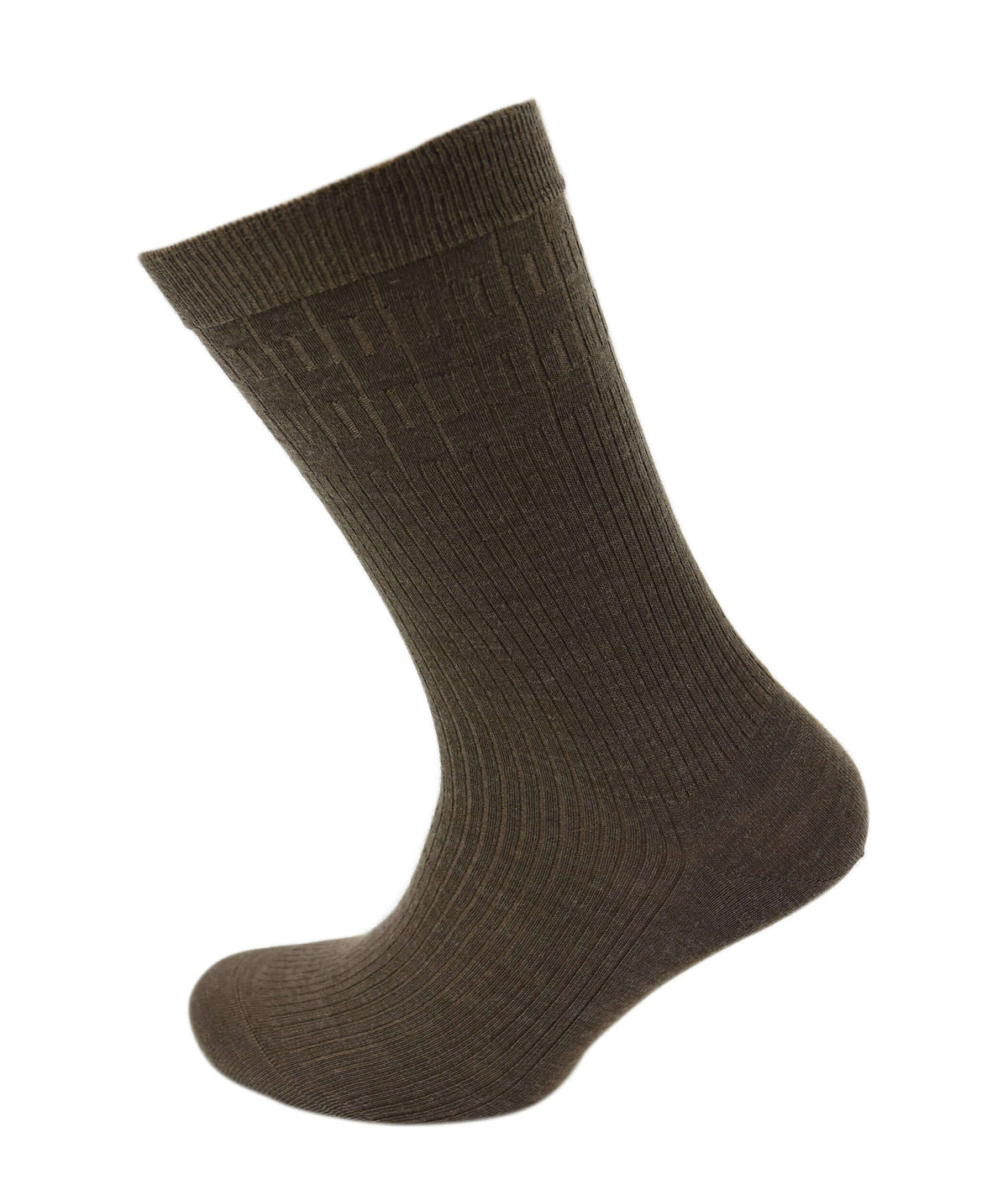 Viyella Men’s Softouch Non-Elastic Wool Socks UK 6-11 - Mink