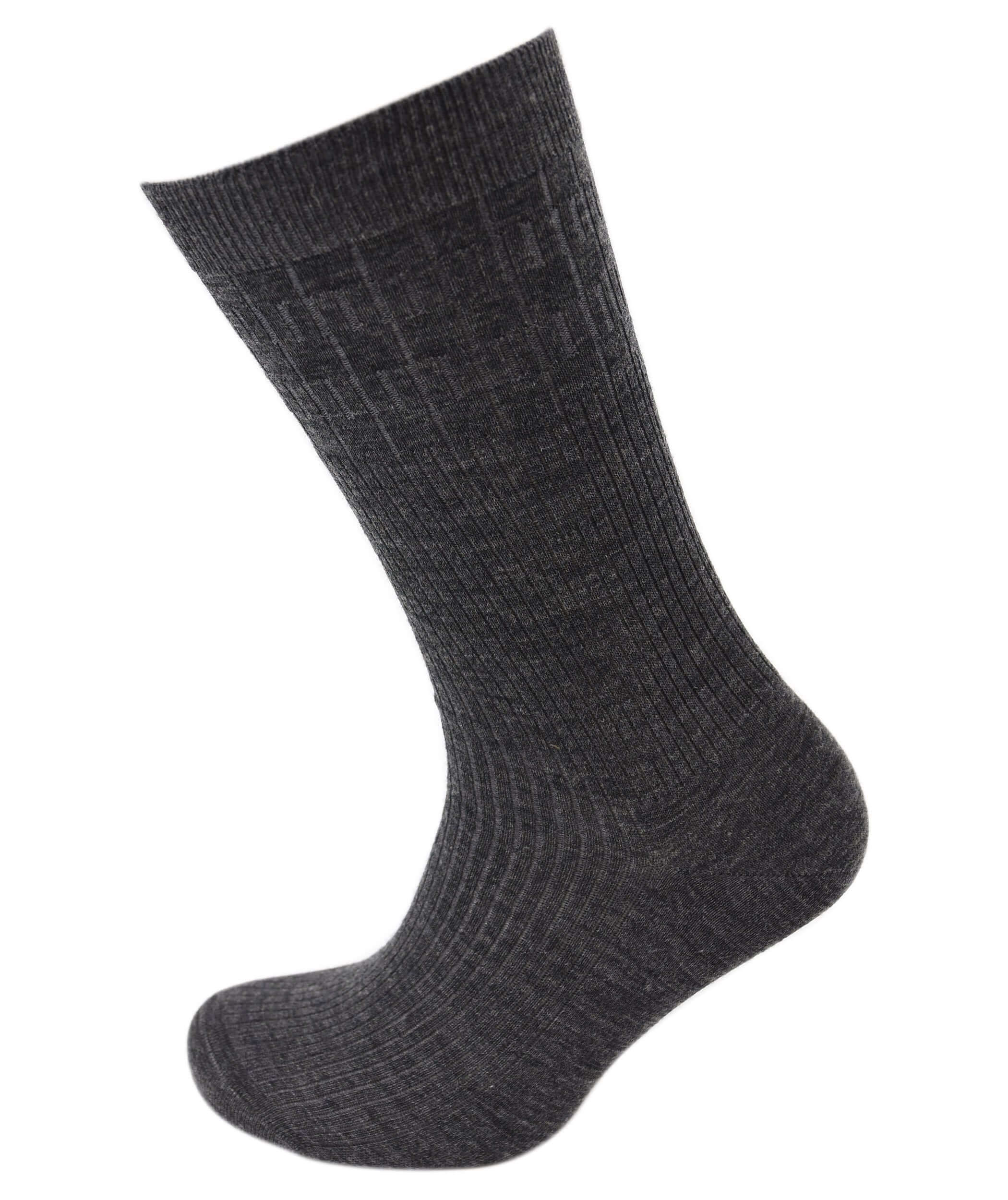 Viyella Men’s Softouch Non-Elastic Wool Socks UK 6-11 - Grey