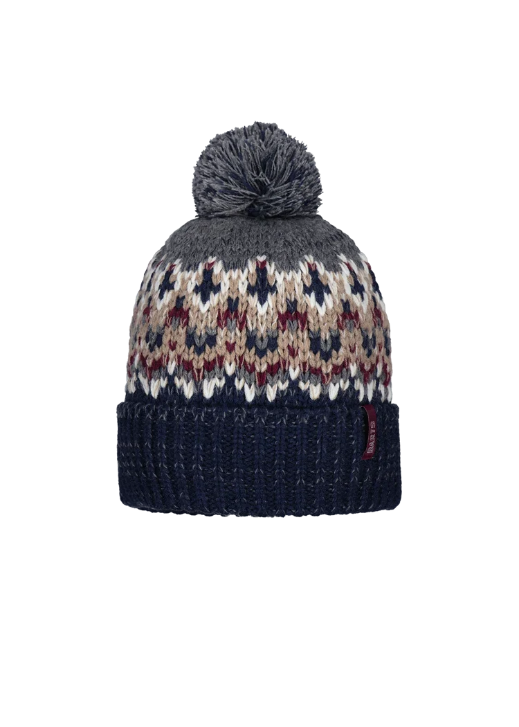 Barts Tobles Men's Pom Beanie - Navy