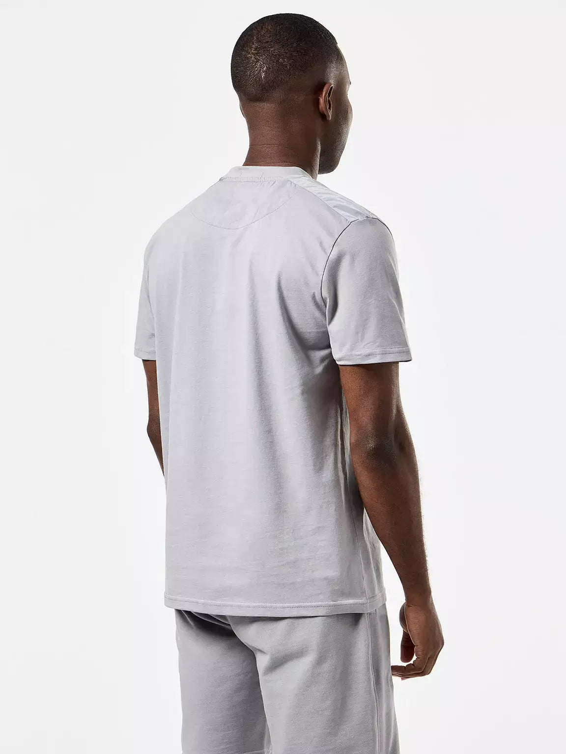 Weekend Offender Garcia Overlay T-Shirt | Smokey Grey