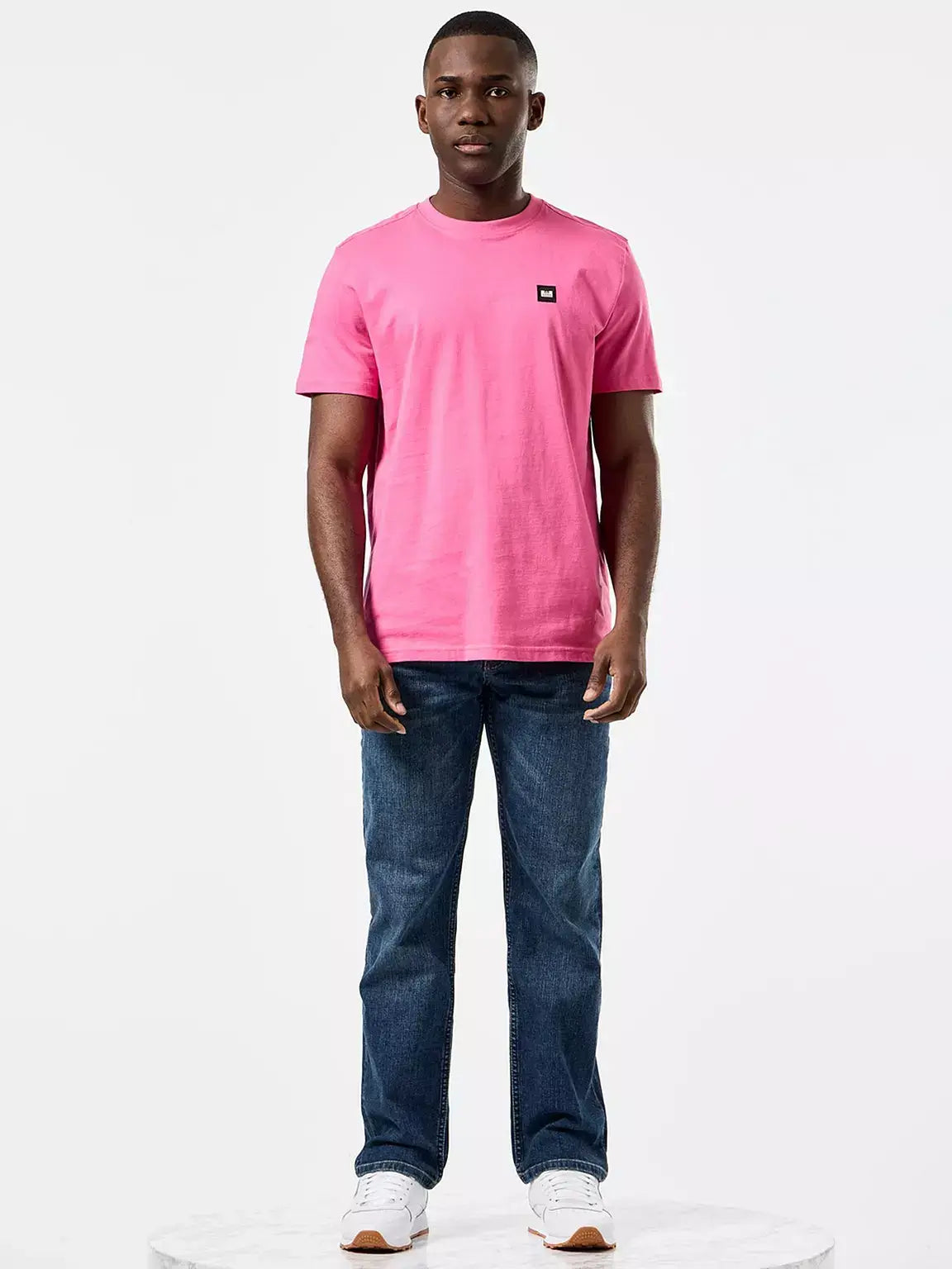 Weekend Offender Garcia Overlay T-Shirt | Candy Pink