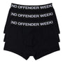 Weekend Offender Boxer Shorts Pack Of 3 Trunks - Black