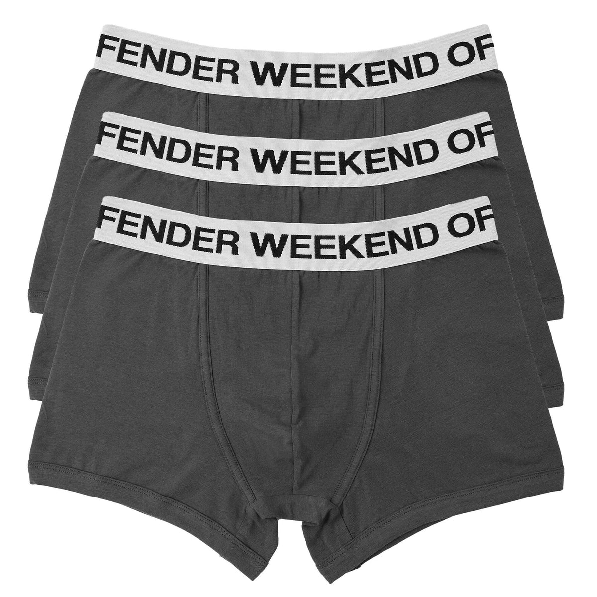 Weekend Offender Boxer Shorts 3 Pack Trunks - Dark Charcoal | Trunks ...