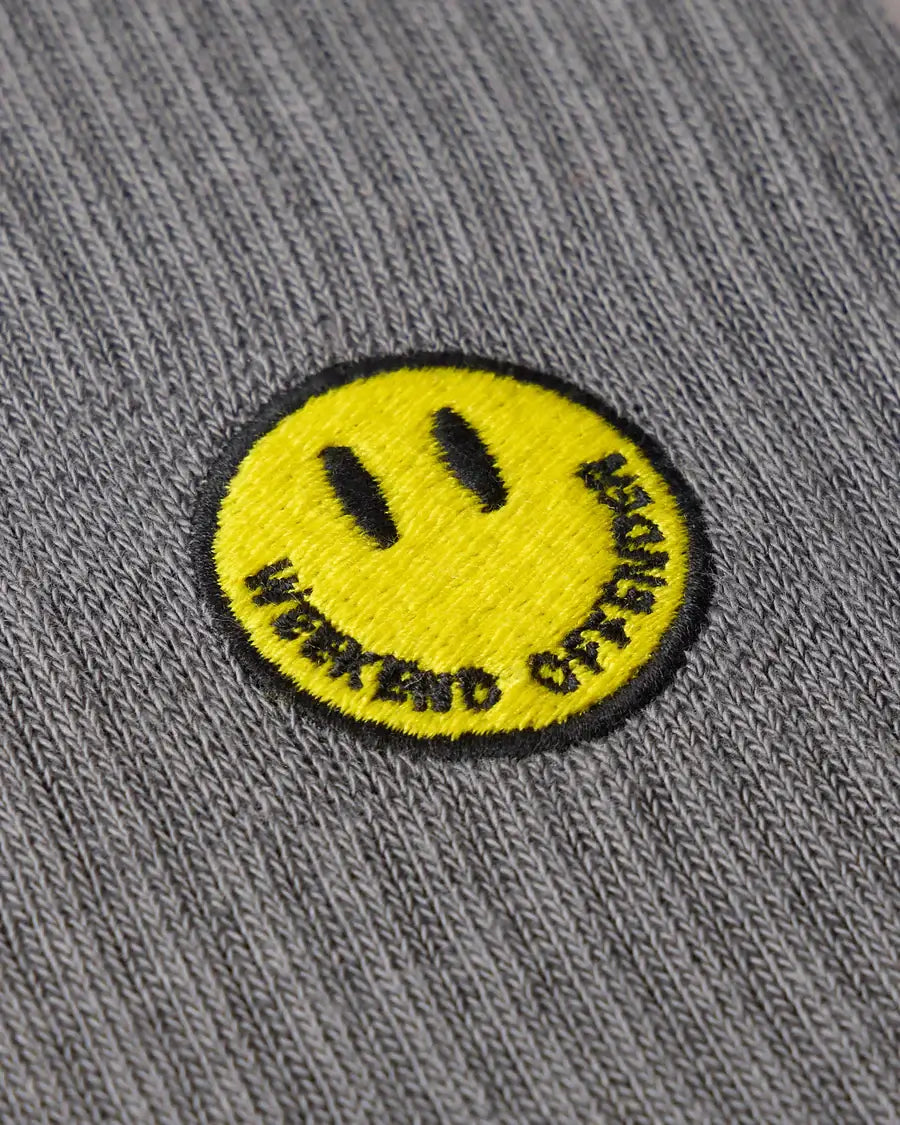 Weekend Offender Smiley Sports Socks Navy/Black/Grey - 3 Pack