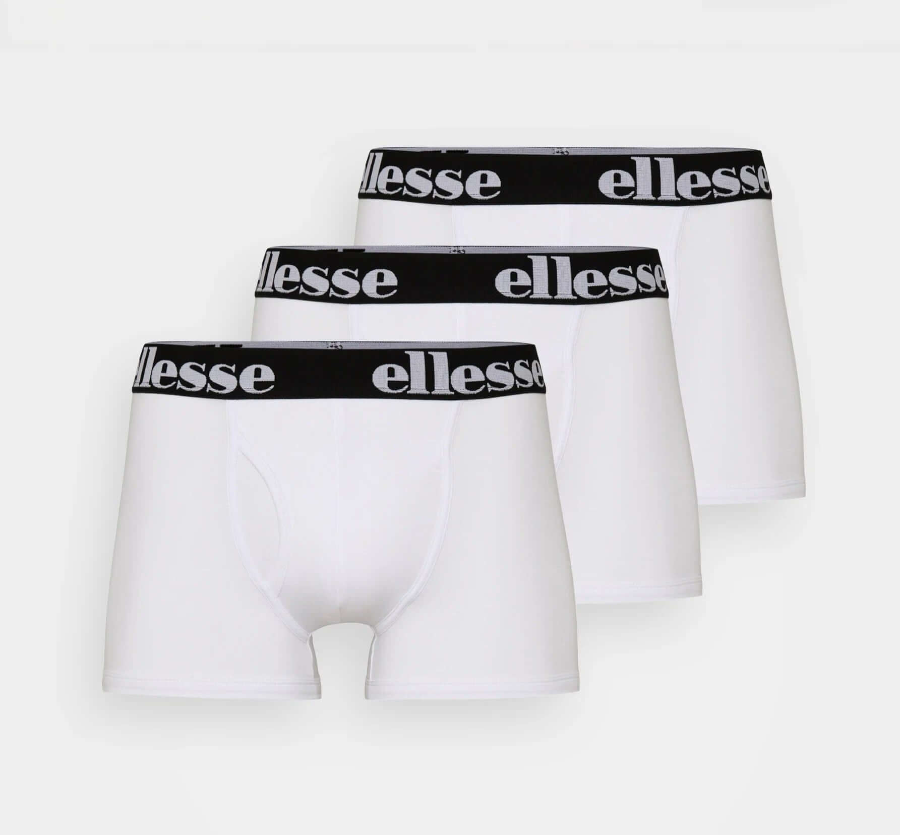 Ellesse Men's Hali 3 Pack Trunks White