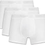 Ted Baker 3 Pack Fashion Cotton Stretch Solid Trunks - White