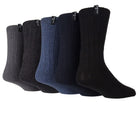 Jeff Banks men's 5 pack wool mix leisure socks - Blue, Black, Charcoal and Grey
