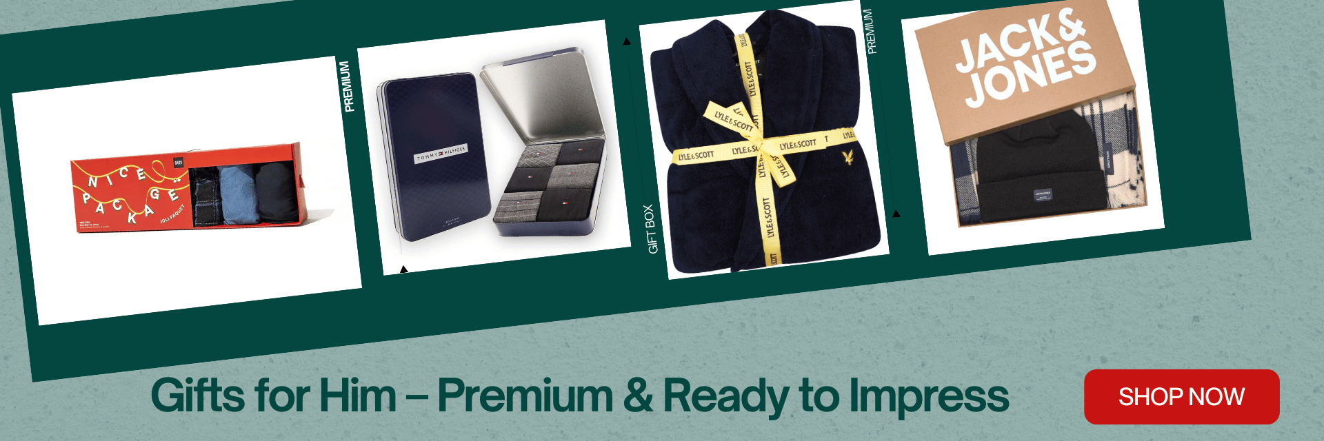Premium gifts for men – designer underwear, socks, loungewear & T-shirts