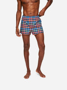 Derek Rose Mens Barker 34 Modern Fit Woven Boxers - Multi