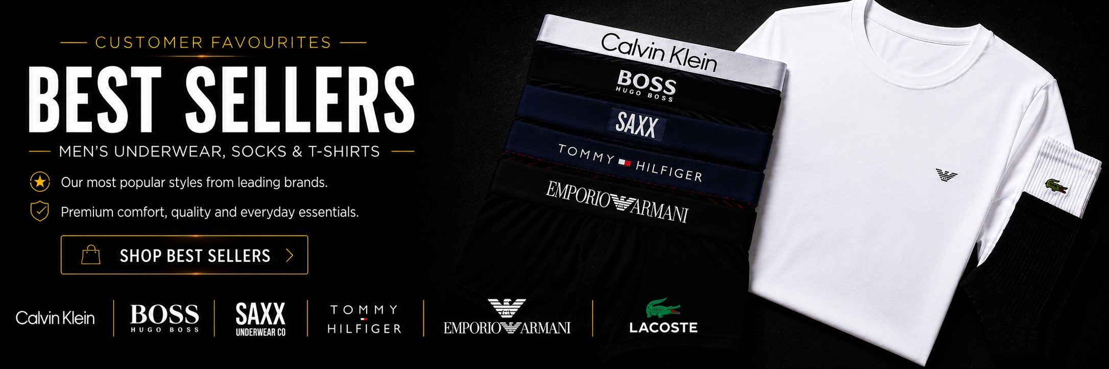 Best Sellers | Men's Underwear, Socks & T-Shirts