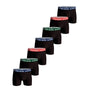Björn Borg Cotton Stretch Boxer 7 Pack - Black With Coloured Waistbands