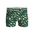 Björn Borg 2-Pack Cotton Stretch Men's Boxers - Green, Print