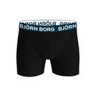 Björn Borg 2-Pack Cotton Stretch Men's Boxers - Black, Blue Print