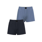 Björn Borg Cotton Stretch Woven Boxer Shorts 2-pack | Blue, Navy Blue