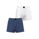 Björn Borg Cotton Stretch Woven Boxer Shorts 2-pack | White, Print
