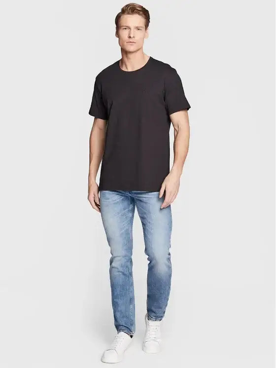 Boss 2 Pack Regular Fit Cotton Crew Neck T-Shirts - Black
