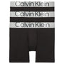Calvin Klein 3 Pack Longer Legs Boxer Briefs - Steel Cotton -  Black