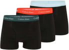 Calvin Klein 3 Pack Cotton Stretch Trunks, Black - Multi