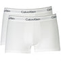 Calvin Klein 2 Pack Low Rise Trunks- Modern Cotton - White