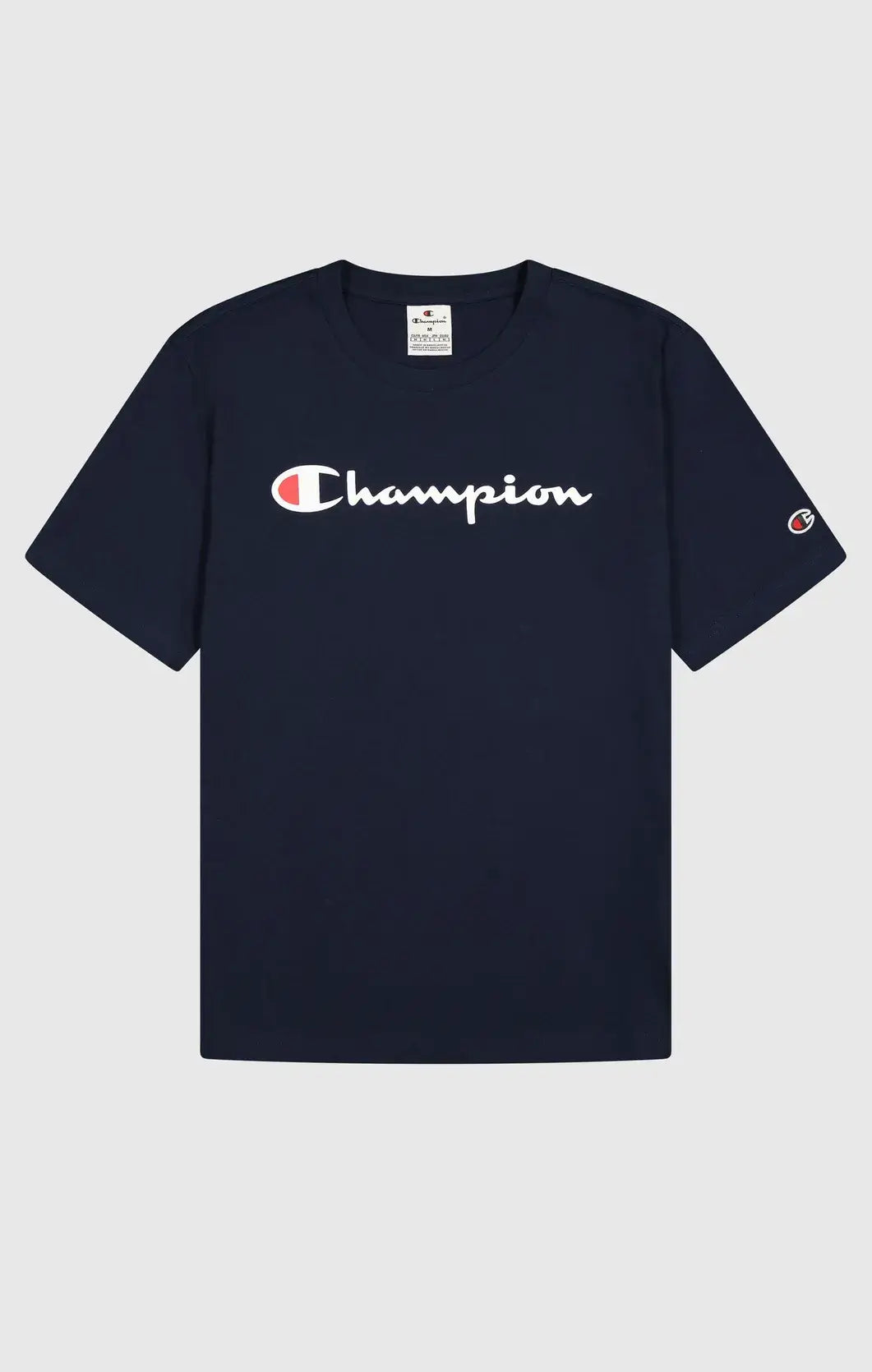 Champion Big Logo Cotton Jersey T-Shirt - Navy