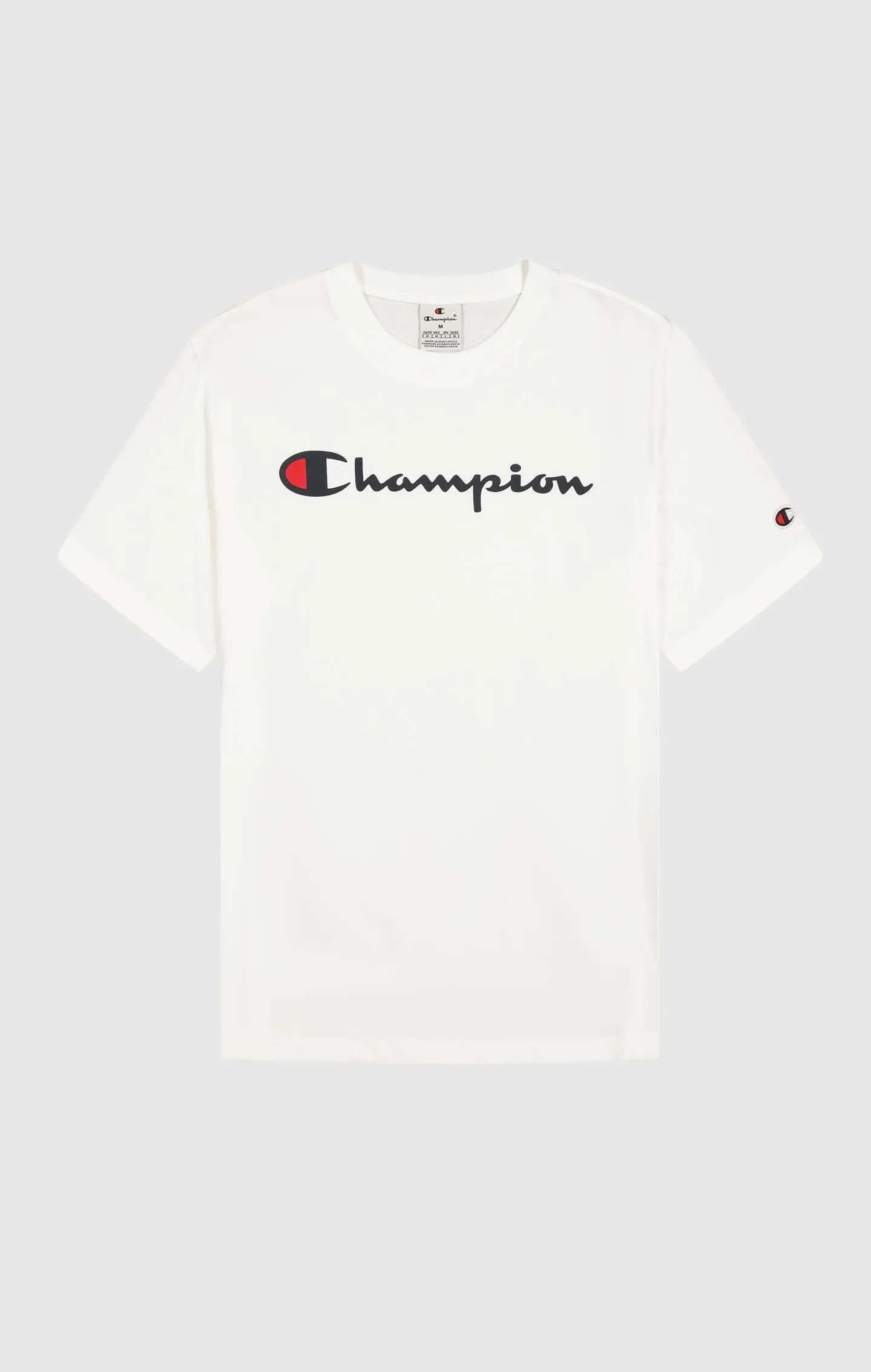 Champion Big Logo Cotton Jersey T-Shirt - White