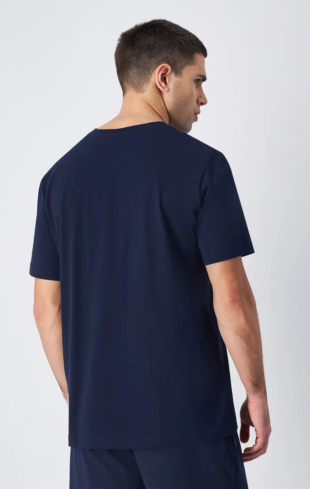 Champion Small Logo Cotton Jersey T-Shirt - Navy