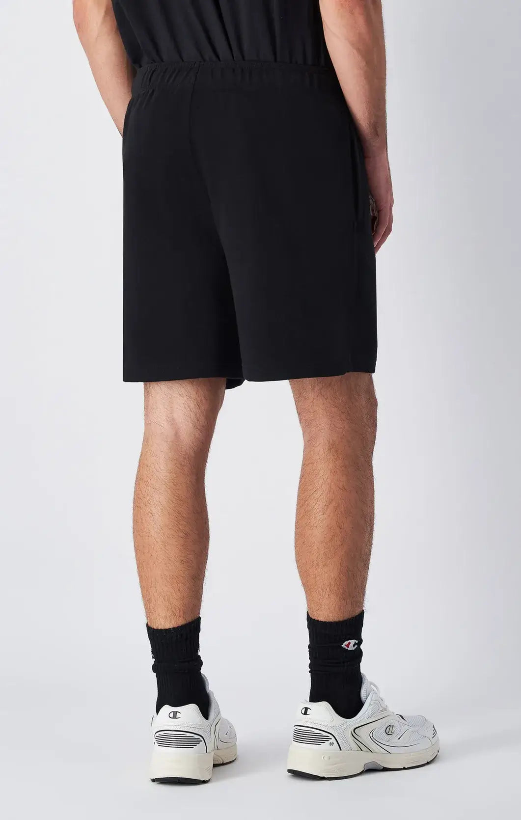 Champion Big Logo French Terry Shorts - Black