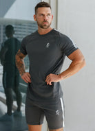 Gym King Core Plus Poly Tee - Graphite T-shirt