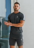 Gym King Core Plus Poly Tee - Graphite T-shirt