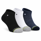 Crossfly low cut socks three-pair pack mixed