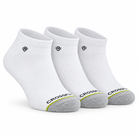 Crossfly low cut socks three-pair pack white