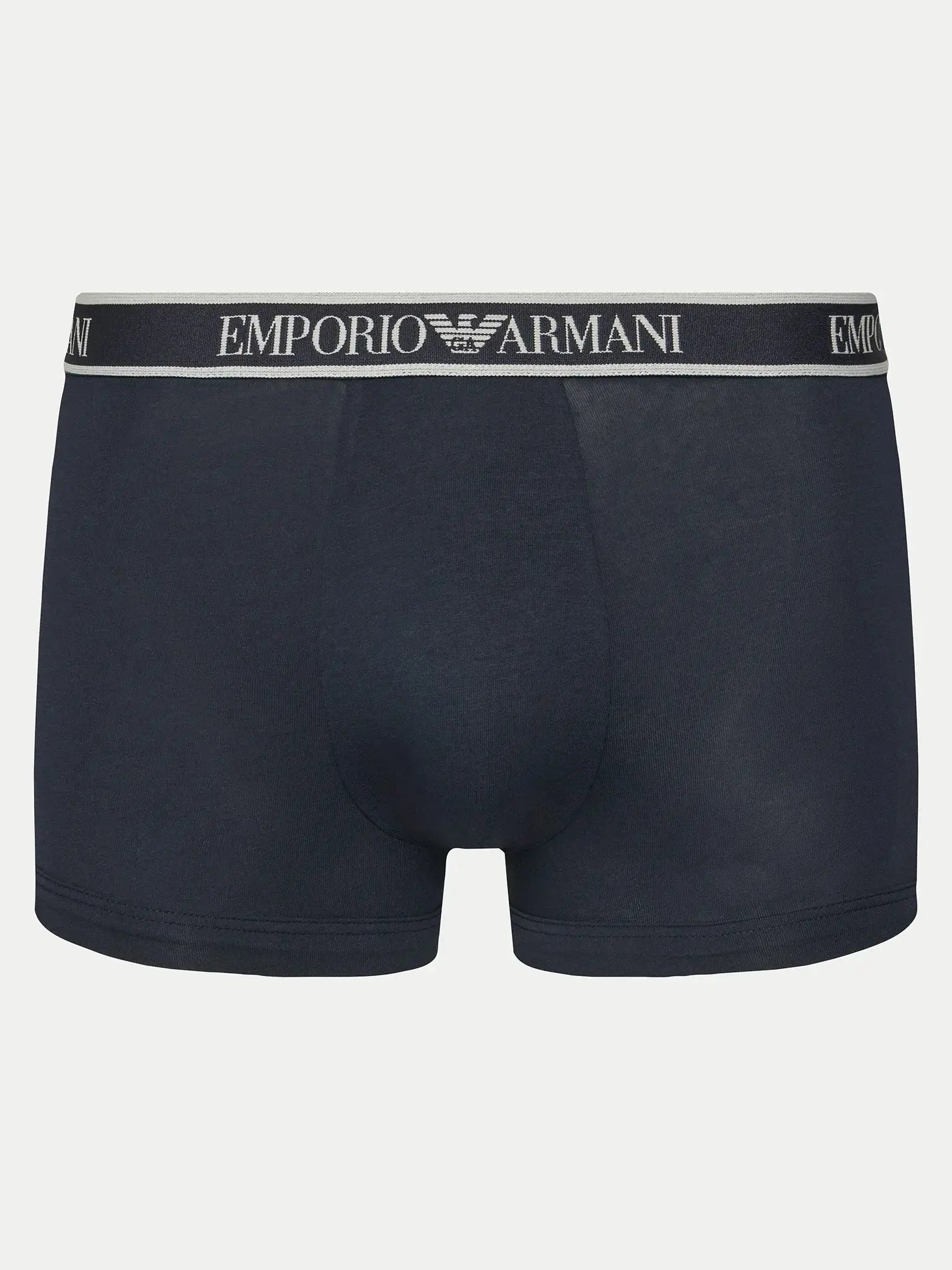 Emporio Armani 3 Pack Trunks Stretch Cotton - Dark Blue Multi