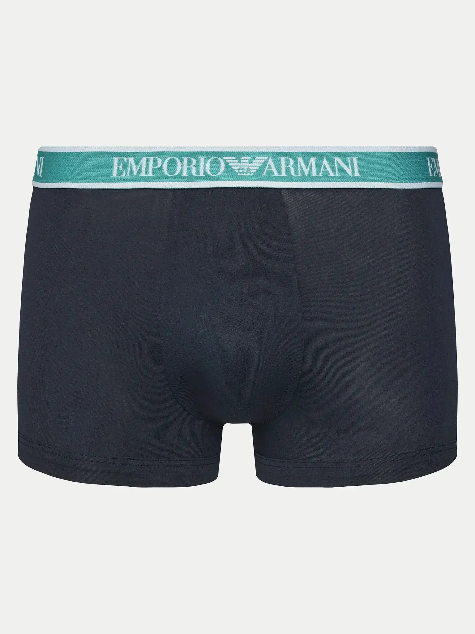Emporio Armani 3 Pack Trunks Stretch Cotton - Dark Blue Multi