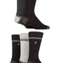 Farah Men's Contrast Heel & Toe 5 Pack Socks With Embroidered Leg (6-11 )