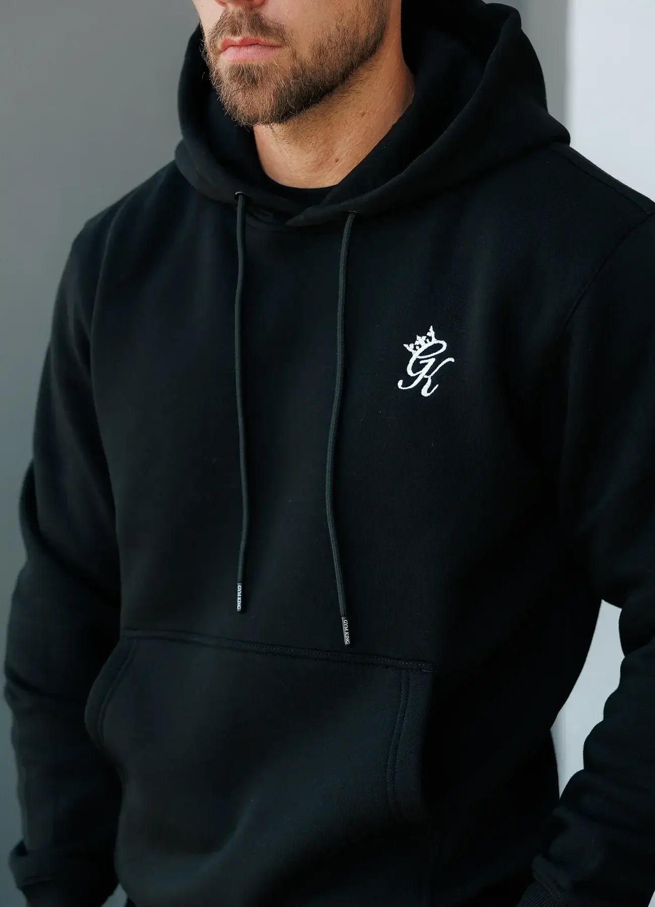 Gym King Fundamental Fleece Hoodie Black