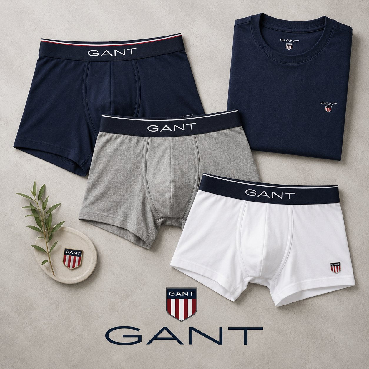 GANT men’s underwear. socks and T-shirts
