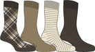GANT Checked Socks 4-Pack Shadow Brown - Design Illustration