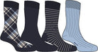 GANT Checked Socks 4-Pack Evening Blue - Design Illustration