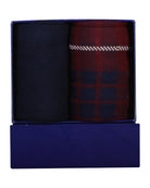 GANT Men's Tartan Socks 2-Pack Gift Box - Deep Grape Wine