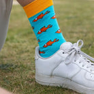 Swole Panda Guppy Fish Bamboo Socks - UK ( 7-11 )