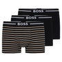 BOSS Bold Trunks 3 Pack - Black/Green 978 Stripes
