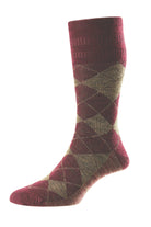 HJ Hall Argyle Softop Non Elastic - HJ96 Men's Wool Softop Socks
