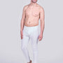 HJ Hall Cotton Rich Thermal Long Johns - White